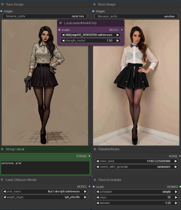 Lomparison Lora (FLUX.1 ComfyUI Workflows)Test the effect of lore on the modelvia Civitai latest models (author